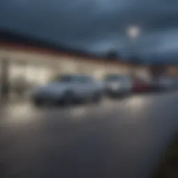 Exterior view of a prominent used car dealership in Herkimer, NY