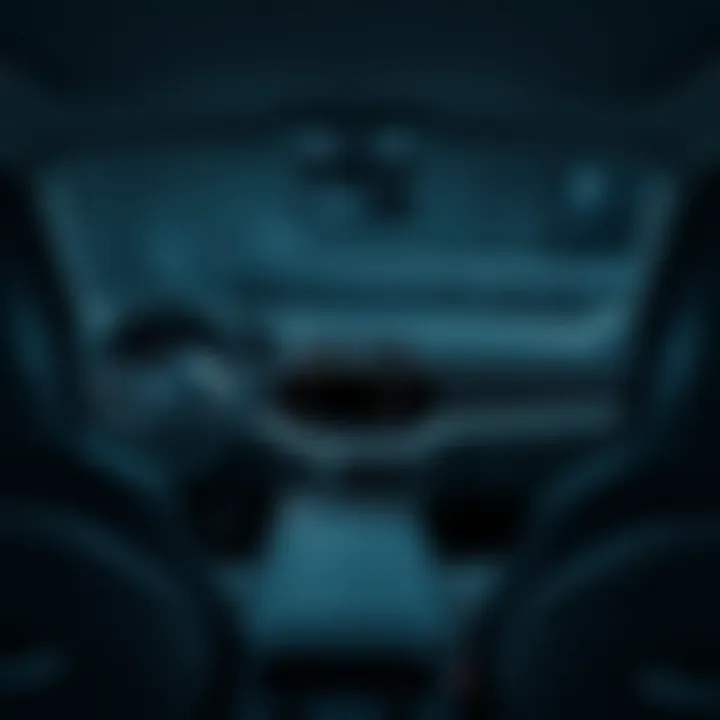 Interior of Volvo XC90 showcasing technology features