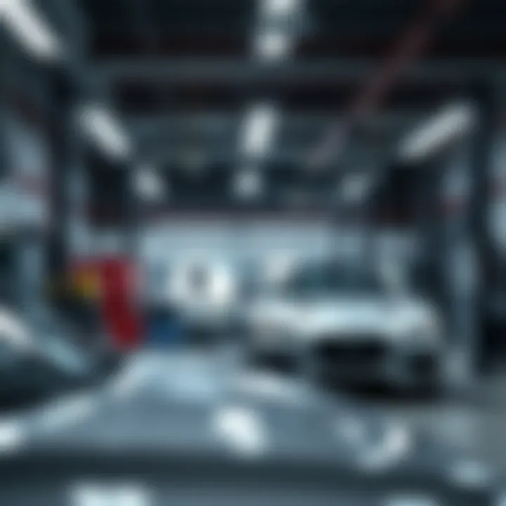 Service area with advanced diagnostic equipment at Farmington Auto Max