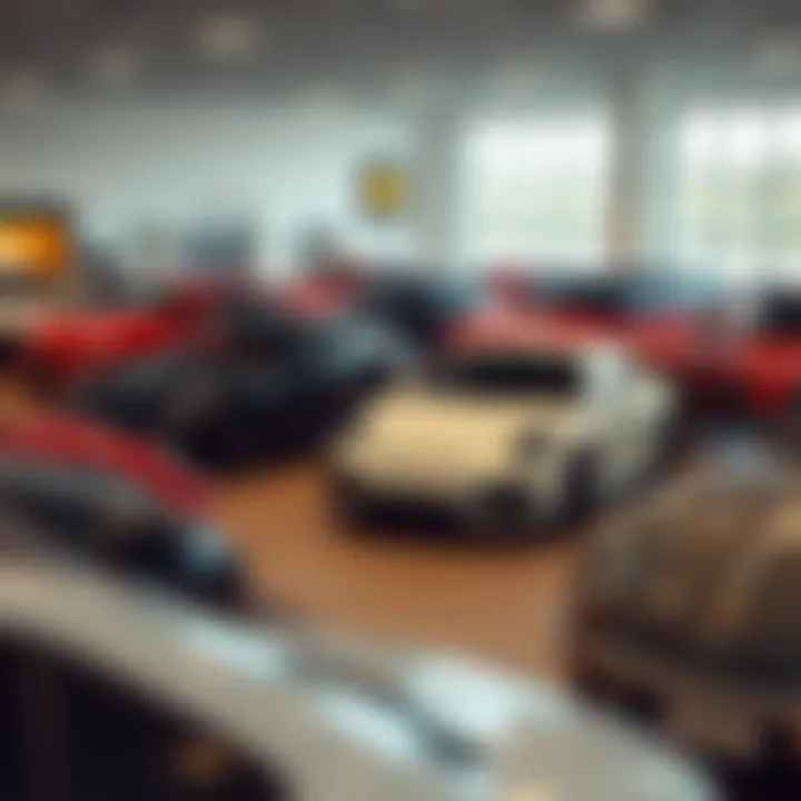 Showroom displaying a range of vehicles at Farmington Auto Max