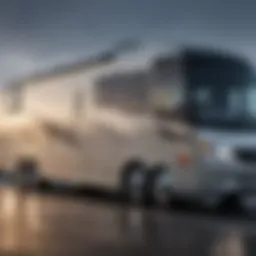 Exterior view of the Flair Class A motorhome showcasing its sleek design