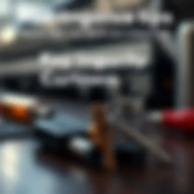 A visual guide showing the steps to maintain key integrity, illustrated with tools and a key holder.