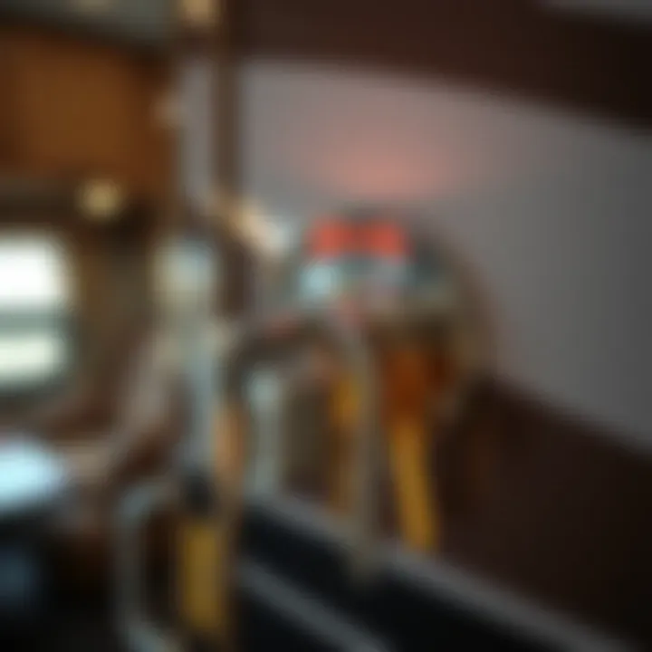 An illustration of a secure lock mechanism used in RVs, emphasizing security features.