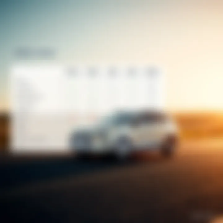 Comparison chart of Ford Escape safety ratings against competitors