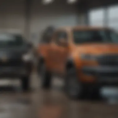 Side-by-side comparison of Ford Ranger and Chevrolet Colorado interiors