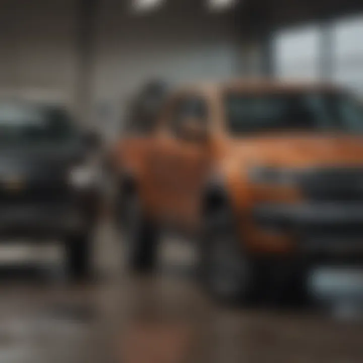 Side-by-side comparison of Ford Ranger and Chevrolet Colorado interiors
