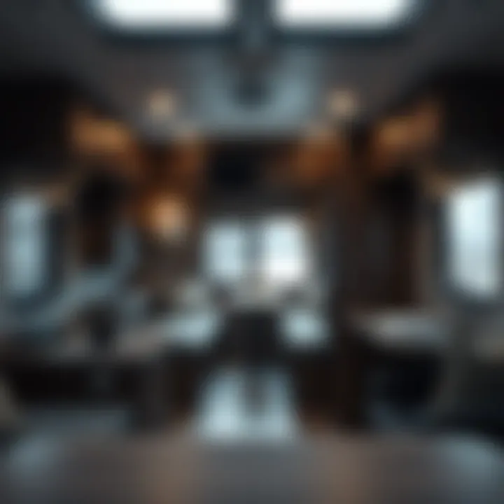 Interior layout of the Four Seasons Park Model Trailer highlighting space efficiency