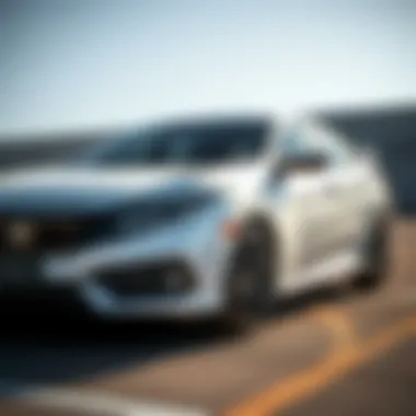 Exterior design highlighting the sporty aesthetics of the Honda Civic Sport