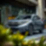 Sleek exterior design of the Honda CR-V 2017