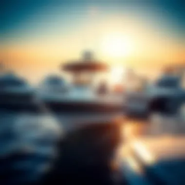 A collage of different family boats displaying various styles and sizes