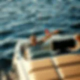 A family enjoying a day on a boat in calm waters