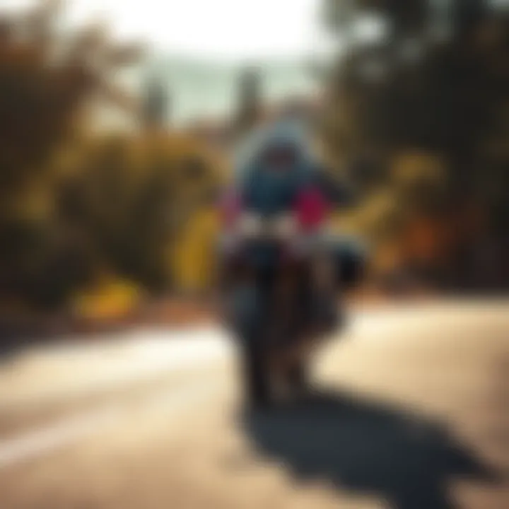 The 2016 BMW 1200 RT showcasing its performance on the road. 2016 BMW 1200 RT in action on the road