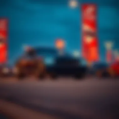 Promotional banners highlighting Dodge vehicle features