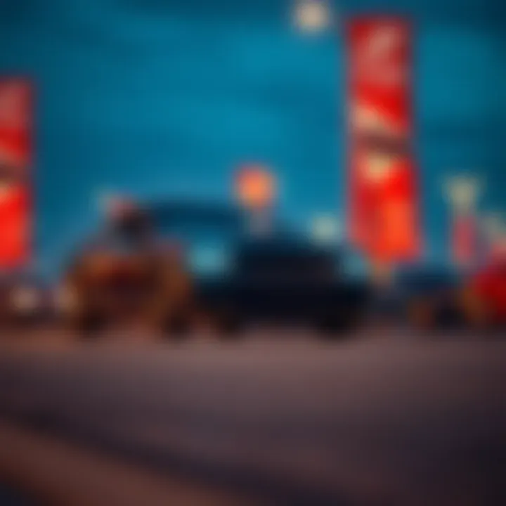 Promotional banners highlighting Dodge vehicle features