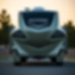 Exterior view of the 2017 Keystone Montana High Country showcasing its sleek design