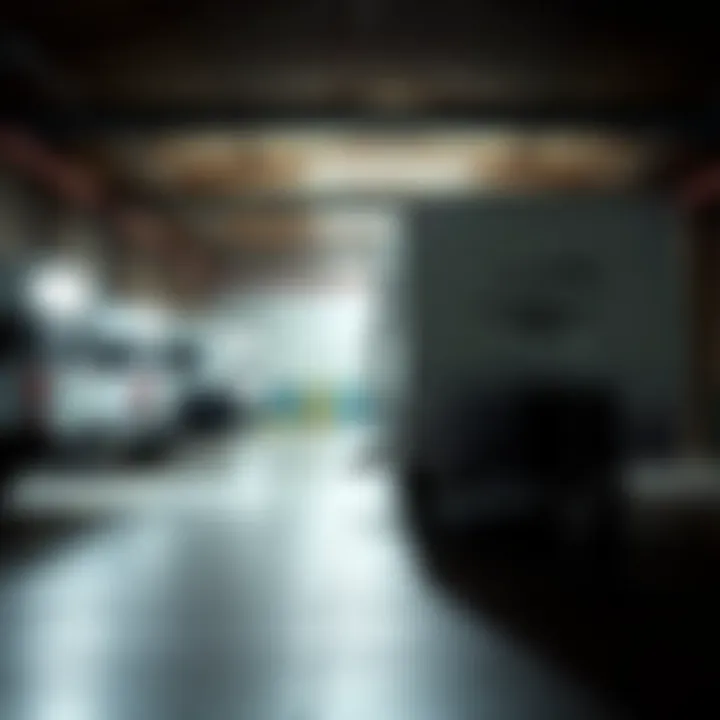 Secure travel trailer storage facility