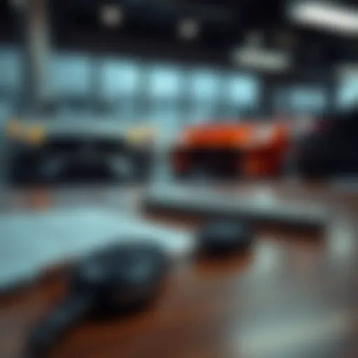 Strategic Negotiation Table A strategic negotiation table with car keys and a contract