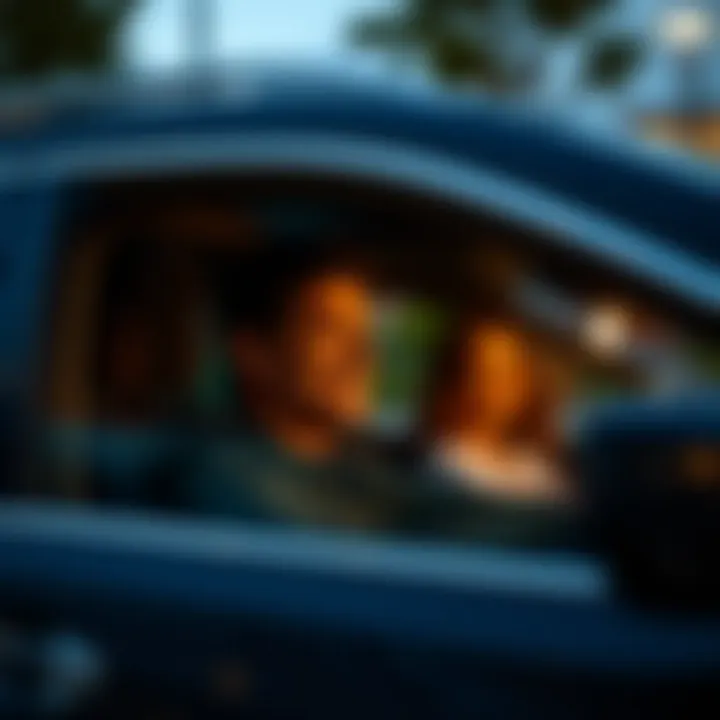 Satisfied customer enjoying a ride in the 2016 Nissan Rogue