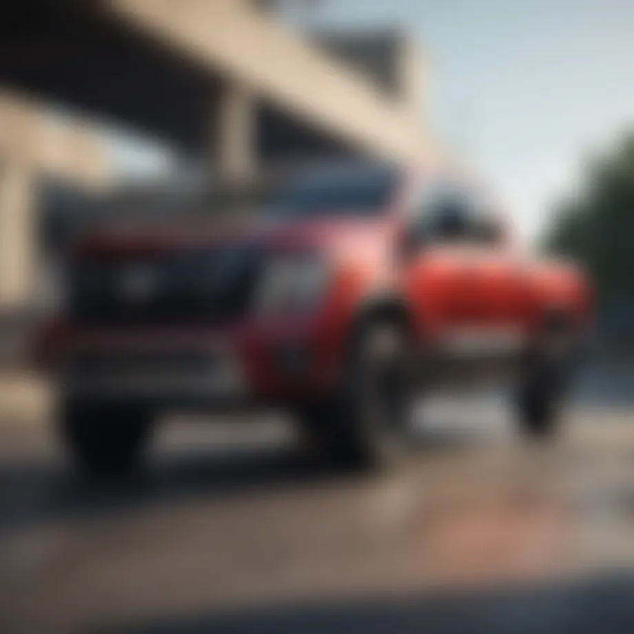 Nissan Titan SE exterior showcasing its bold design.