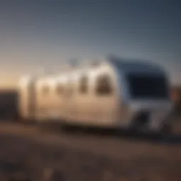 Exterior view of a Northstar travel trailer showcasing its sleek design