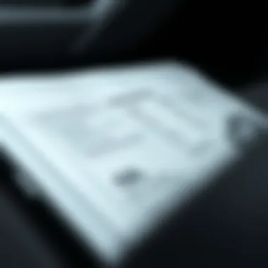 Car manual opened to oil specifications