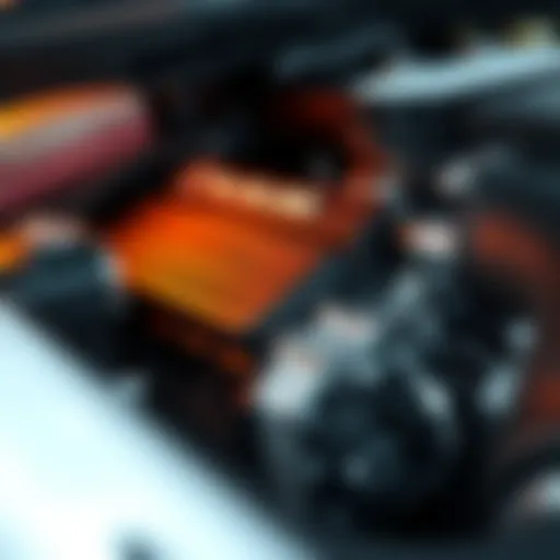 Close-up view of Ram 1500 Diesel's engine showcasing advanced technology.