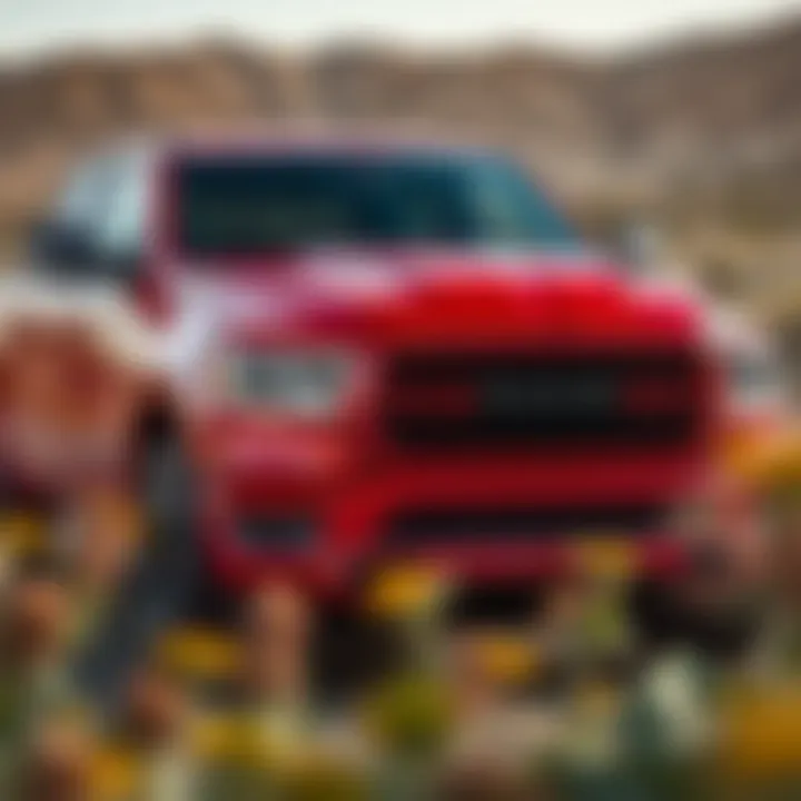 Exterior Design of Ram 1500 Diesel Exterior design of Ram 1500 Diesel emphasizing aerodynamics.