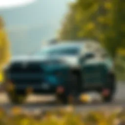 Exterior view of the Toyota RAV4 Adventure showcasing its rugged design