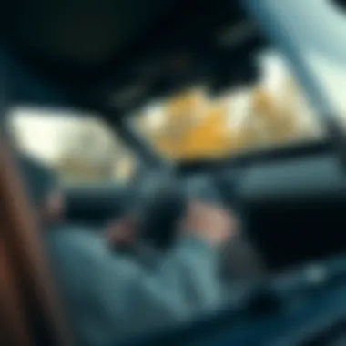Interior of a Range Rover with premium materials