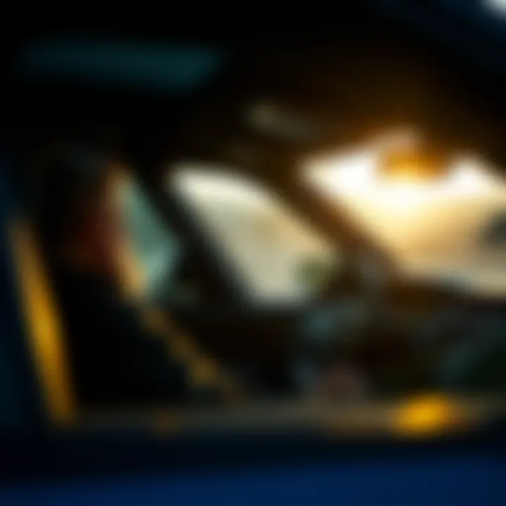 Customer enjoying a test drive in a Range Rover