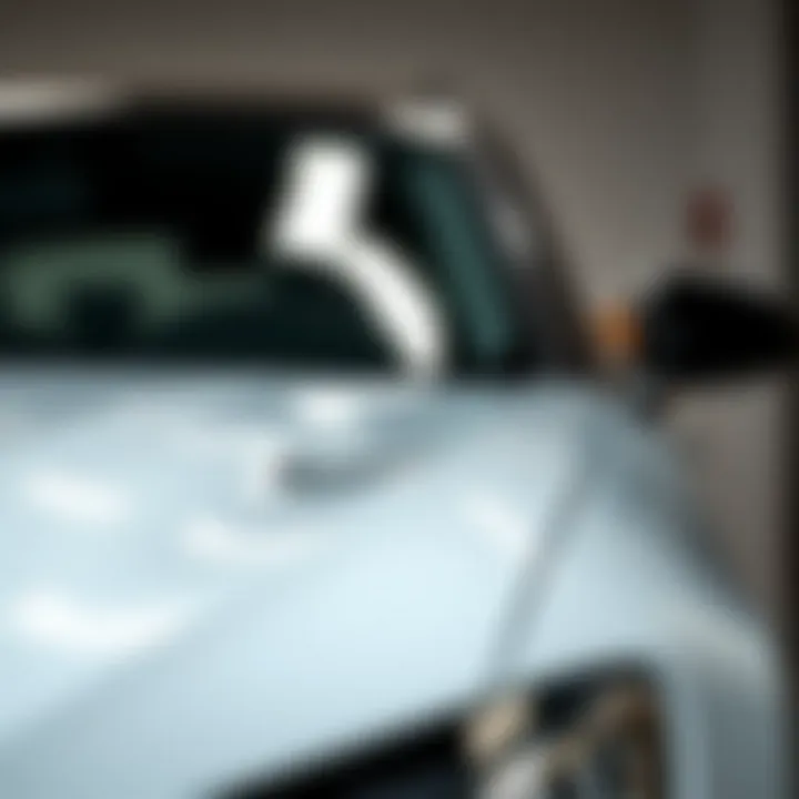 Restored Paint Finish After Repair A completed car showing a restored paint finish