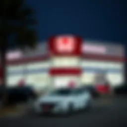 Exterior view of Sheehy Honda dealership on Richmond Highway