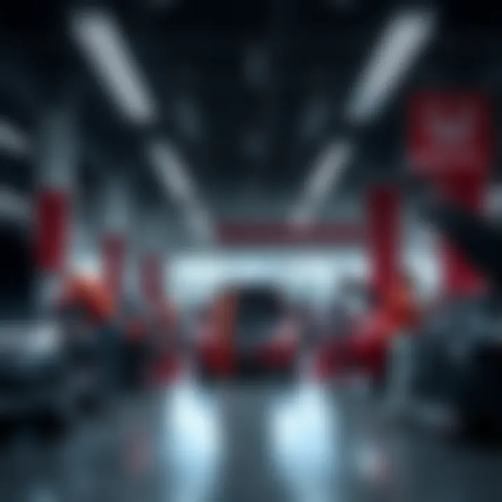 Sheehy Honda Service Department Service department with technicians working on vehicles