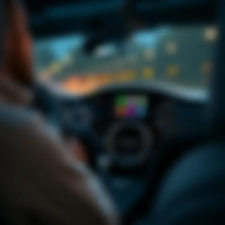 A detailed view of the technology dashboard in the 2018 Chrysler 300 S V8