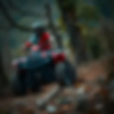 Mastering Off-Road Riding Techniques Rider navigating an off-road trail on an ATV