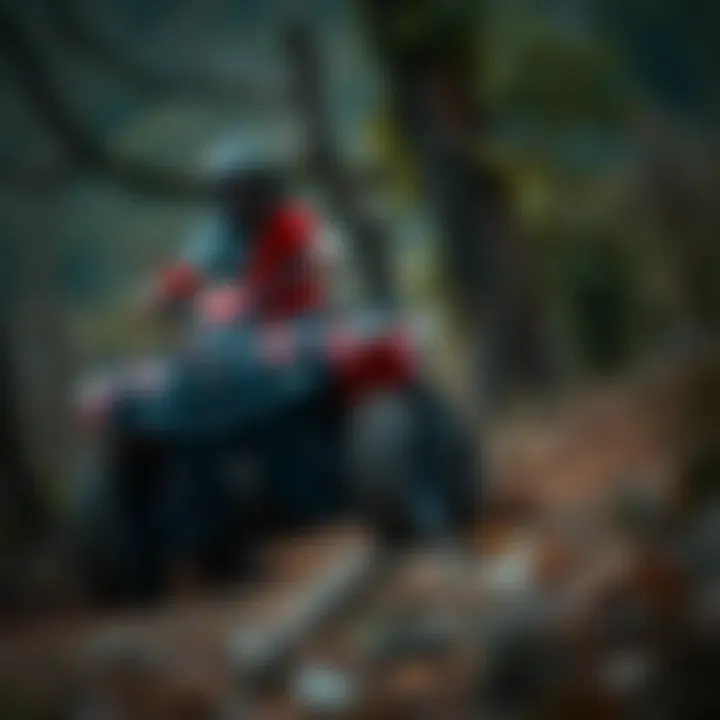 Mastering Off-Road Riding Techniques Rider navigating an off-road trail on an ATV