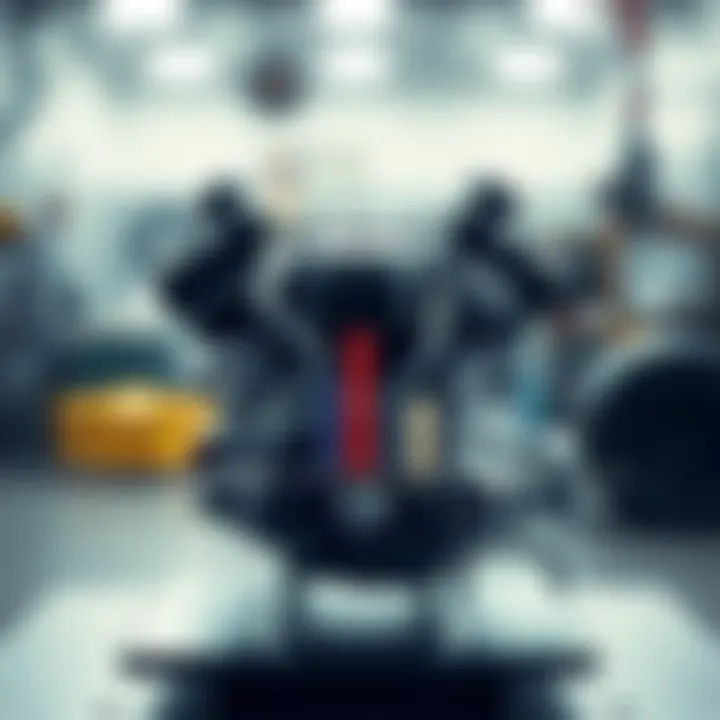 Material Costs in Engine Manufacturing Chart depicting material cost breakdown in engine manufacturing