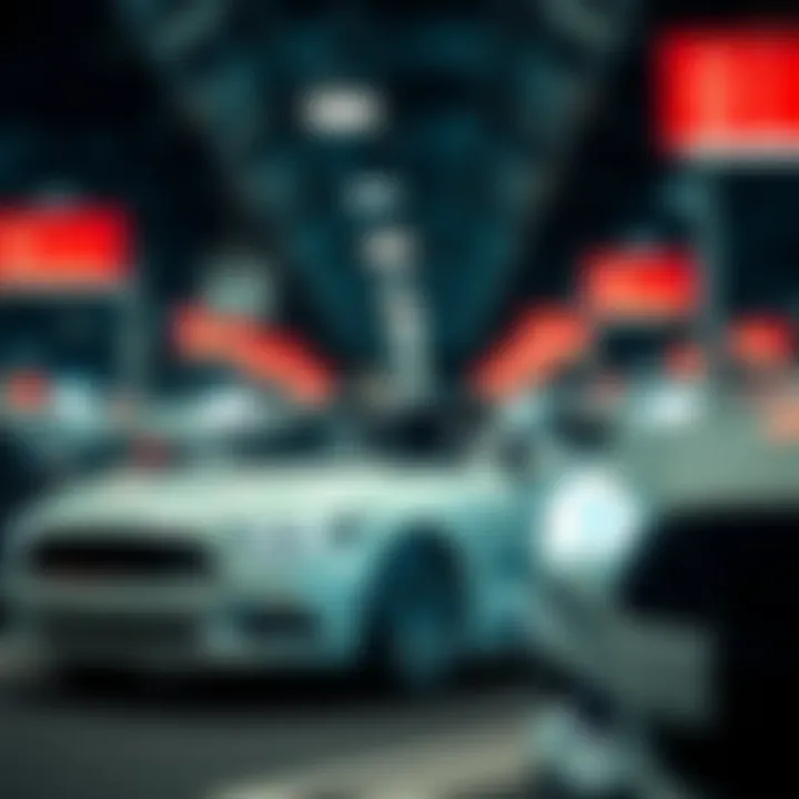 Factors influencing automotive finance fee calculations illustrated with icons