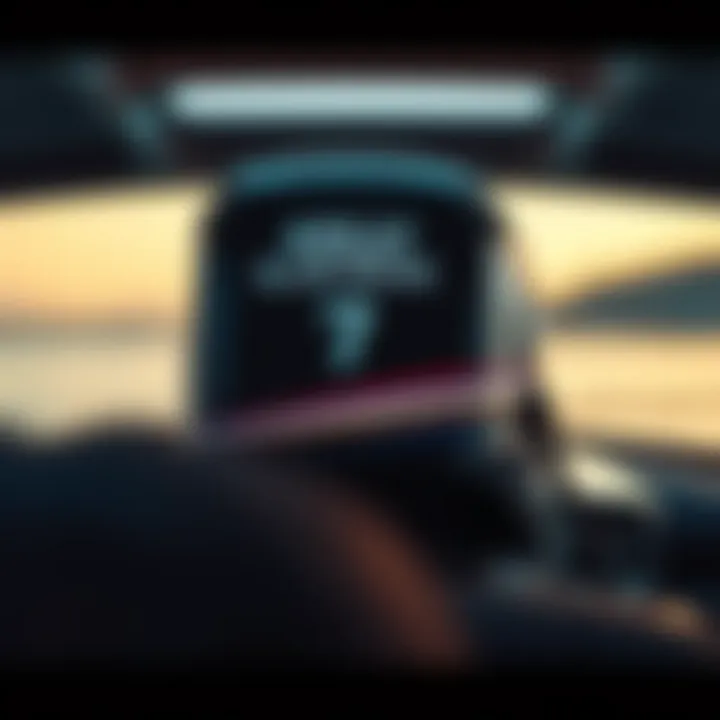 Screenshot of the Kelly Blue Book valuation page for boat motors