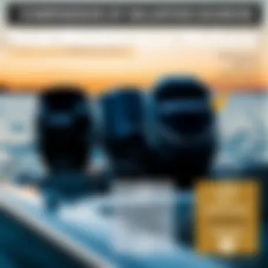 Infographic comparing KBB and alternative valuation methods for boat motors