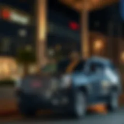 Exterior view of a used GMC Yukon parked in Denver