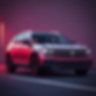 Sleek exterior design of the VW Atlas Cross Sport showcasing its sporty stance