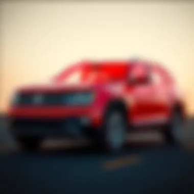 Safety features of the VW Atlas Cross Sport displayed in a captivating visual