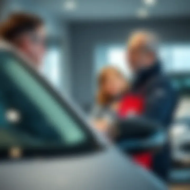 Customer interaction with a dealership representative