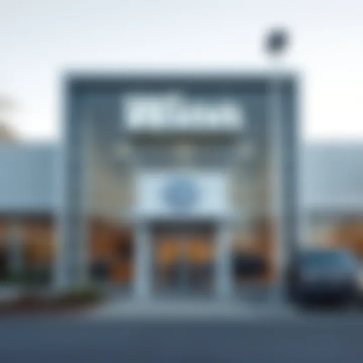 Exterior view of Winn VW dealership showcasing the entrance